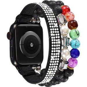 NEW Beaded Natural Stones Apple Watch Band